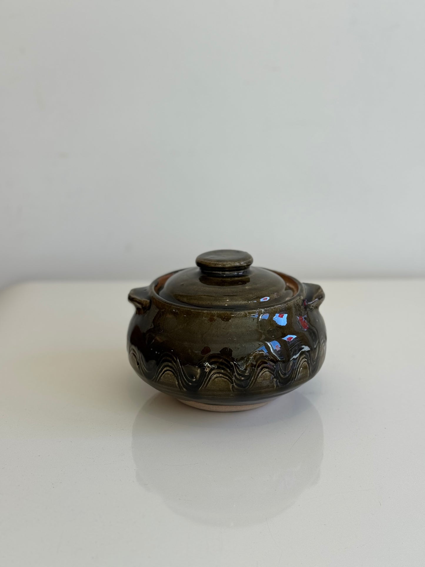 Small, Squat Lidded Casserole (As-is)
