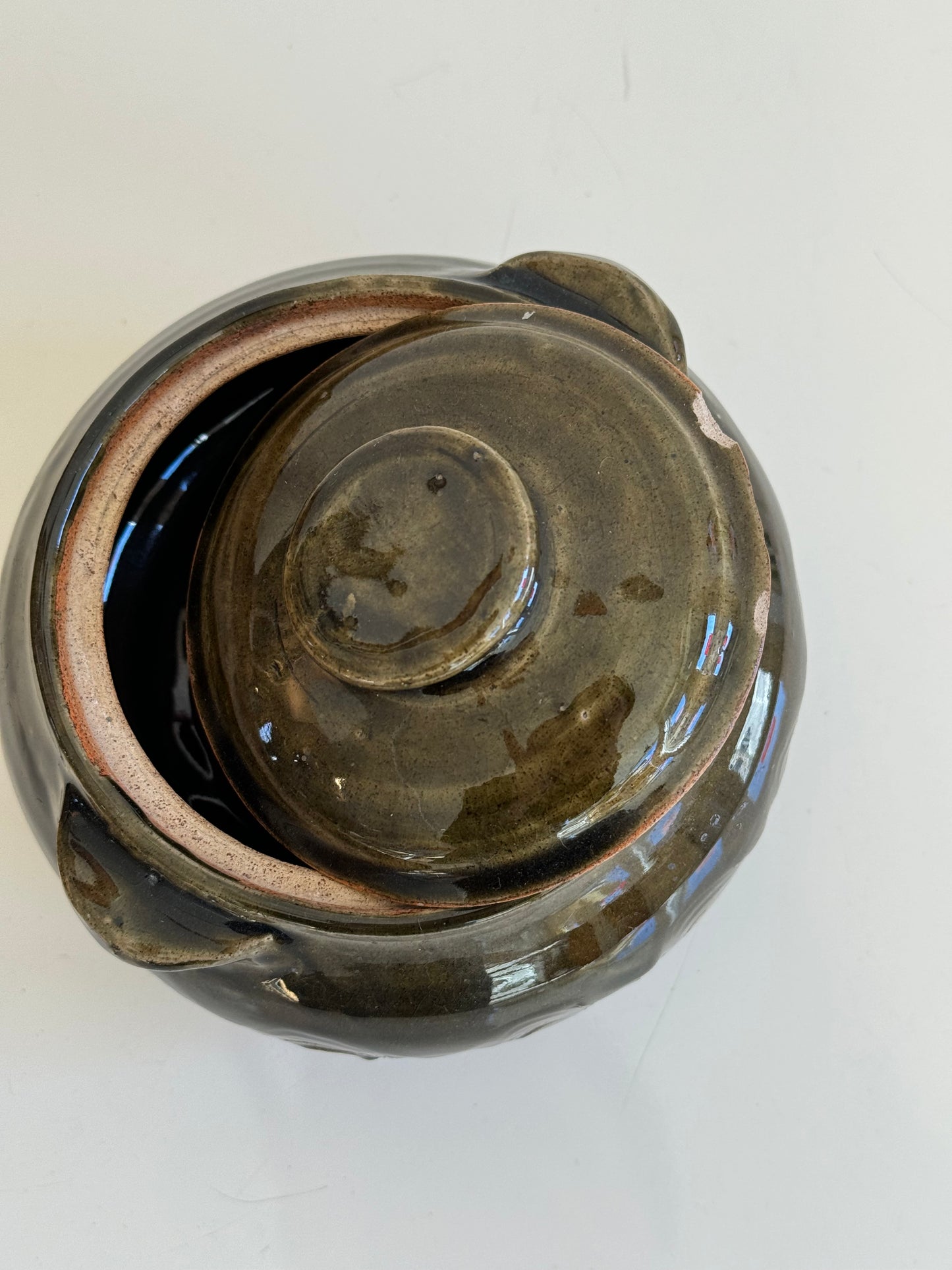 Small, Squat Lidded Casserole (As-is)
