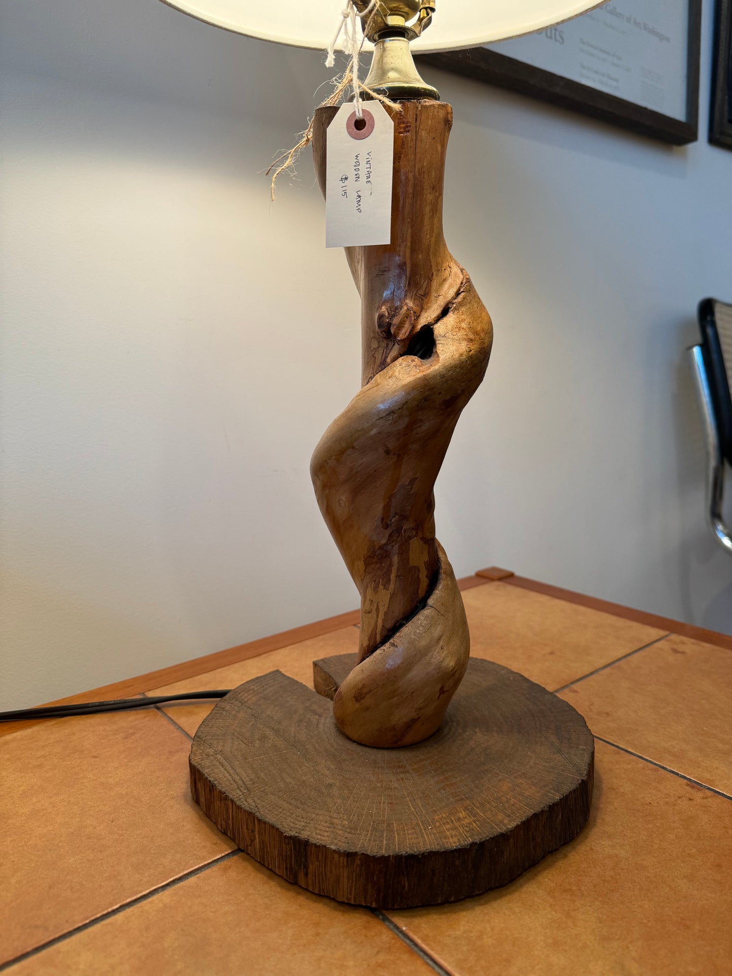 Midcentury Driftwood Lamp
