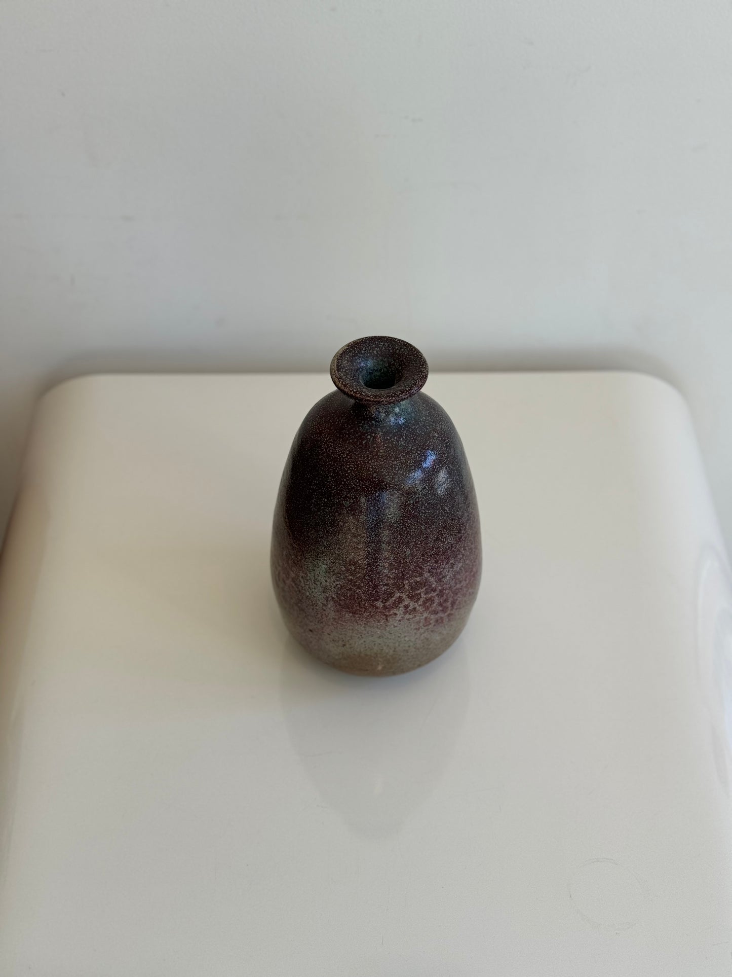 Large Small Necked Stoneware Vase